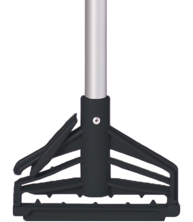60'' Black Quick Change Aluminum Mop Handle